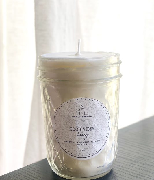 Good Vibes Honey Tallow Candle