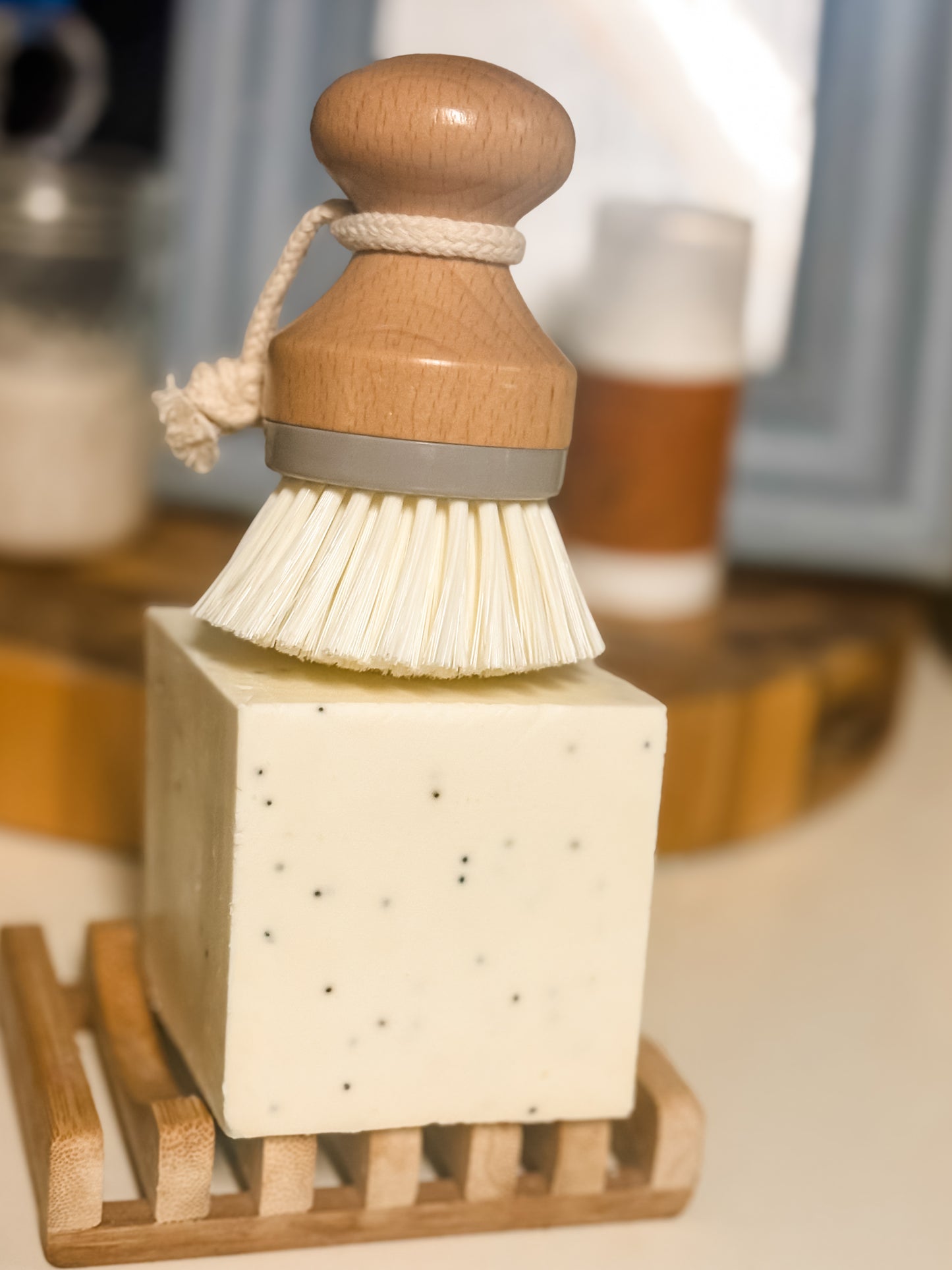 Lemon Poppy Dish Soap Block