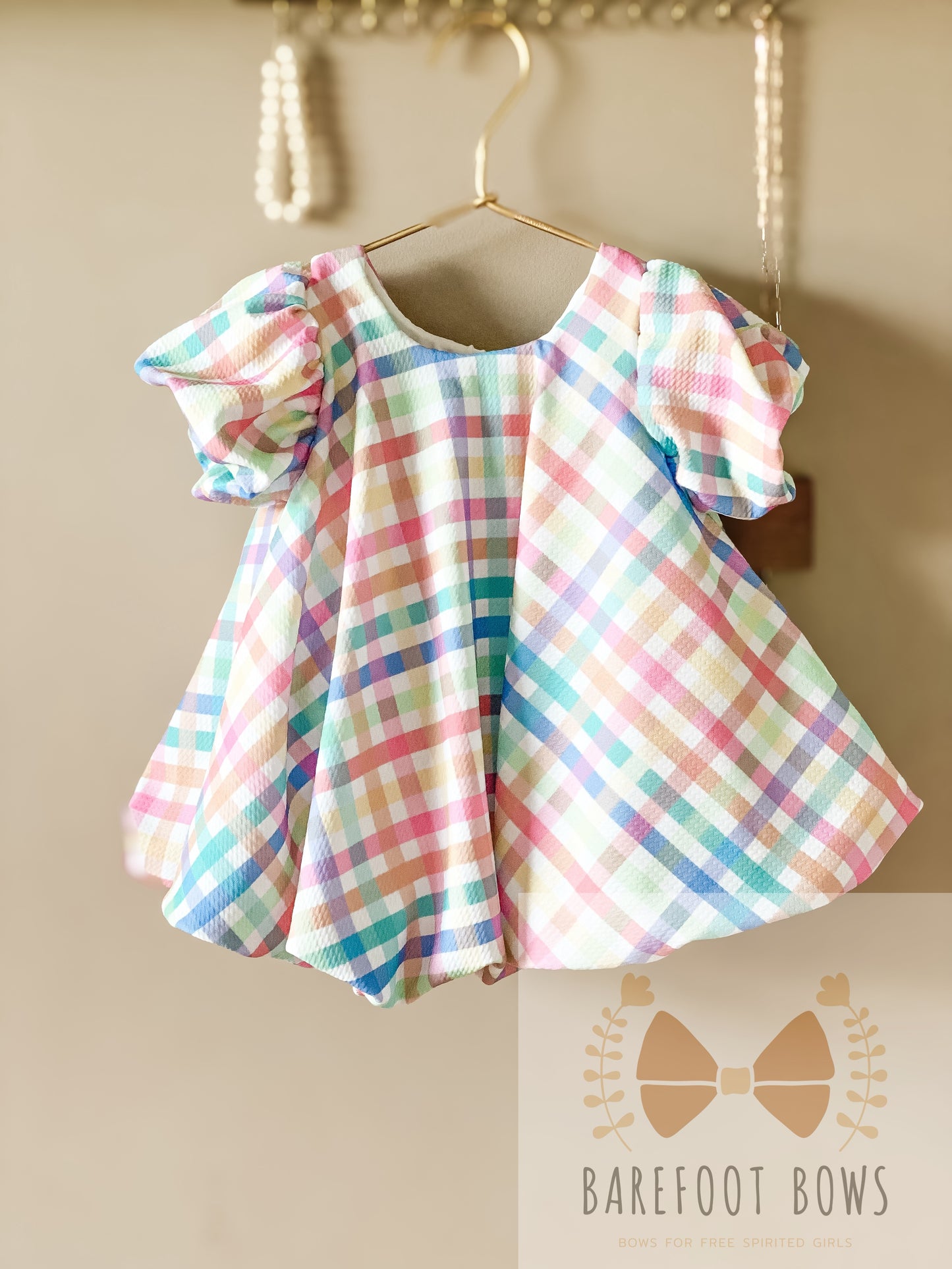 Plaid Spring Bubble Dress