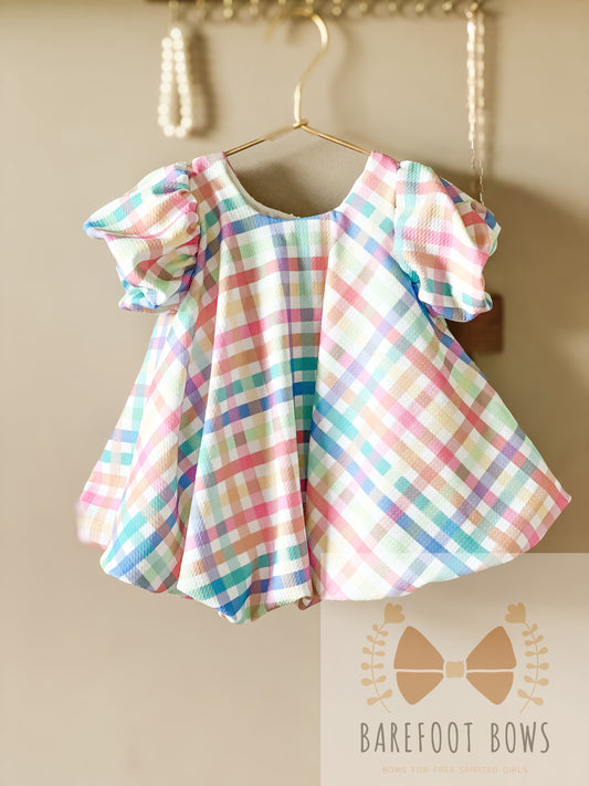 Plaid Spring Bubble Dress