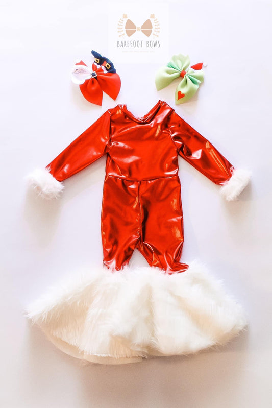 Santa Bellbottom Romper
