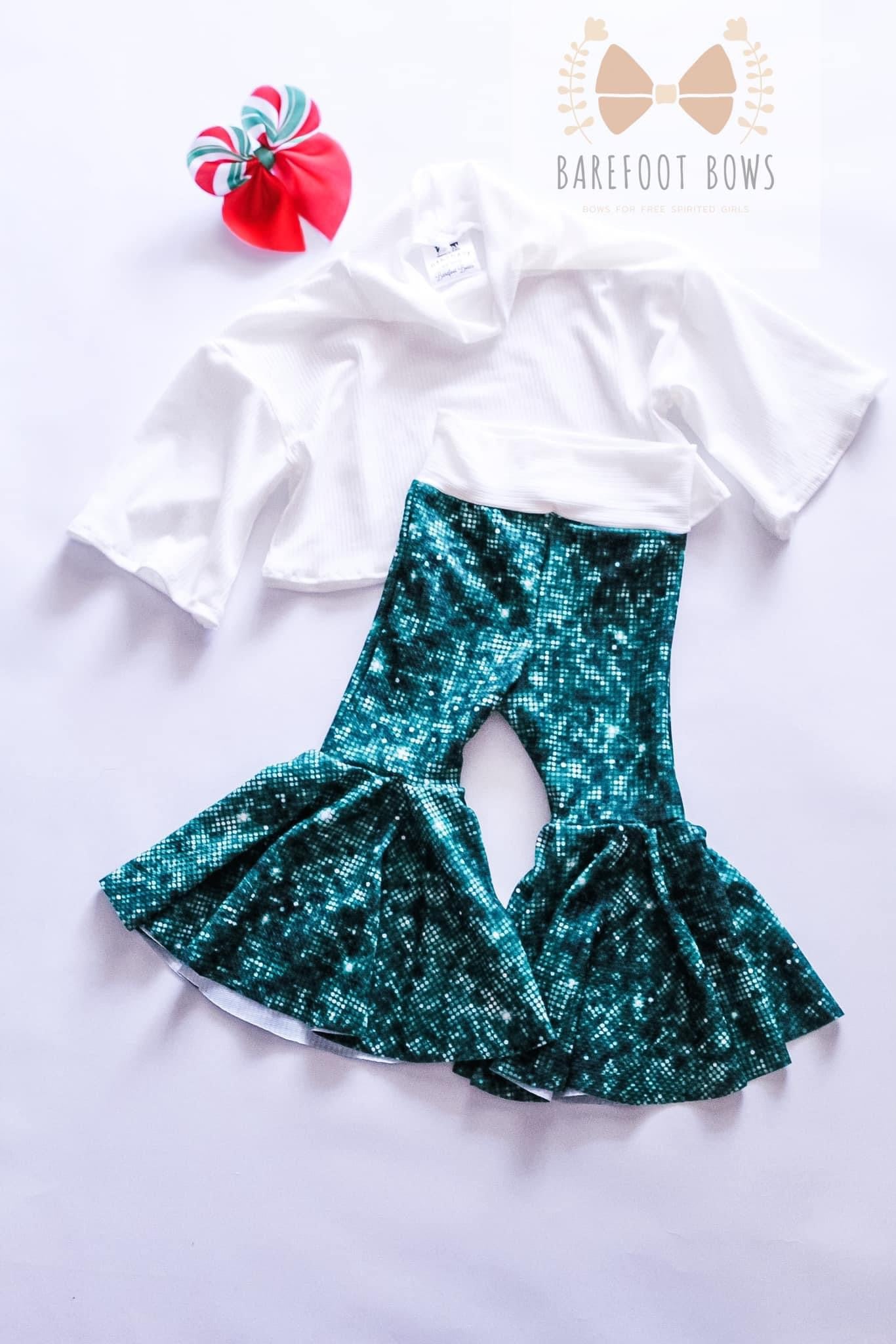 Sparkle Green Bellbottoms