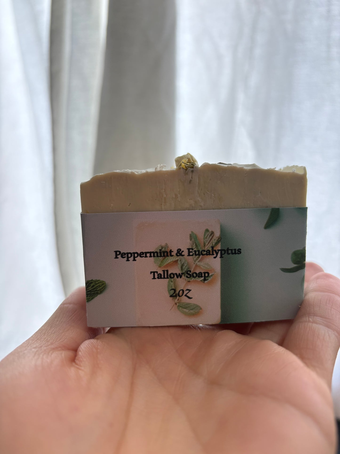 Peppermint + Eucalyptus Artisan Soap Bar Mini