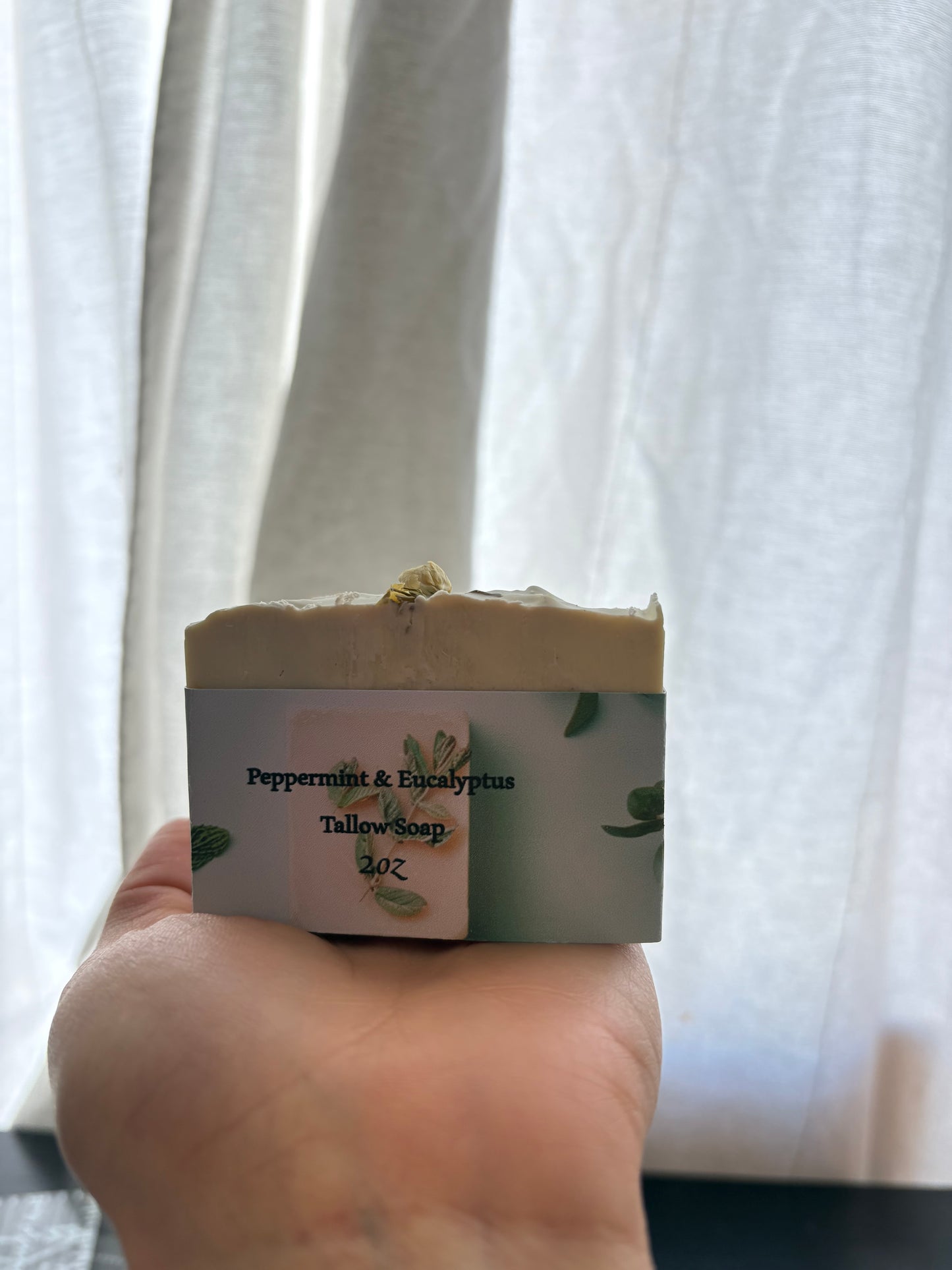 Peppermint + Eucalyptus Artisan Soap Bar Mini