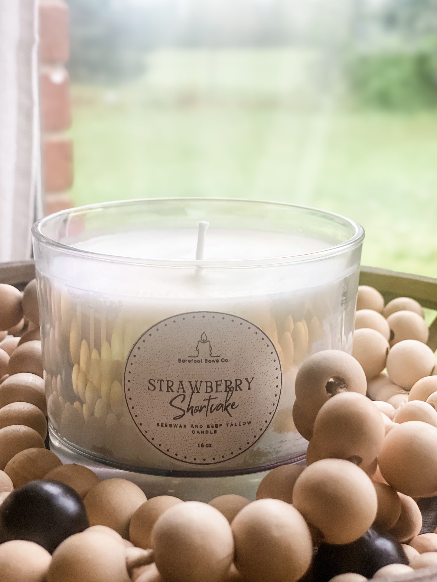 Strawberry Shortcake Tallow Candle